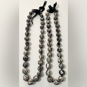 Hawaiian Tiger Kukui Nut Leis | The Big Island, Hawaii